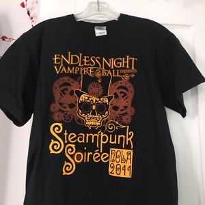 Steampunk Soirée Nola 2011 black T-shirt